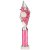 Pizzazz Plastic Tube Trophy | Silver & Pink | 400mm | S7 - TA20522D