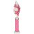 Pizzazz Plastic Tube Trophy | Silver & Pink | 425mm | S7 - TA20522E