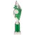 Pizzazz Plastic Tube Trophy | Silver & Green | 350mm | S7 - TA20516B