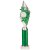 Pizzazz Plastic Tube Trophy | Silver & Green | 400mm | S7 - TA20516D