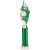Pizzazz Plastic Tube Trophy | Silver & Green | 425mm | S7 - TA20516E