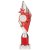 Pizzazz Plastic Tube Trophy | Silver & Red | 325mm | S7 - TA20519A