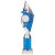 Pizzazz Plastic Tube Trophy | Silver & Blue | 350mm | S7 - TA20521B