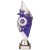 Pizzazz Plastic Trophy | Silver & Purple | 270mm | S9 - TR20517A