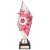Pizzazz Plastic Trophy | Silver & Pink | 280mm | S25 - TR20522B