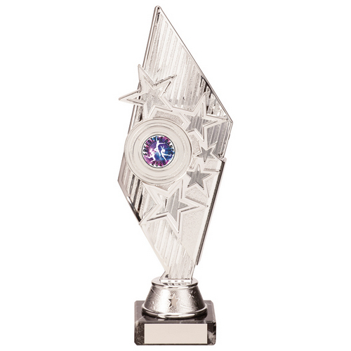 Pizzazz Plastic Trophy | Silver | 270mm | S9