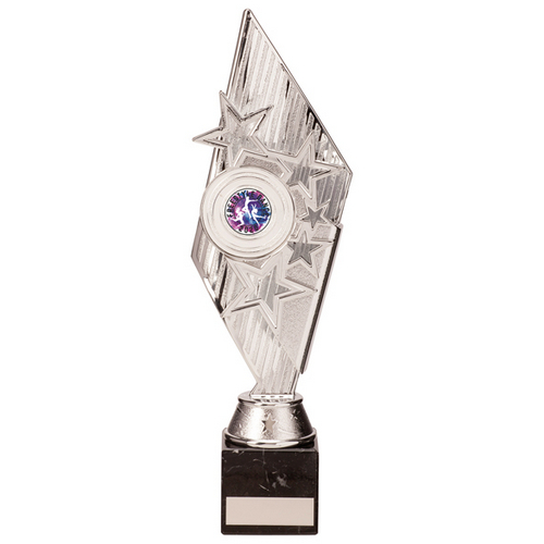 Pizzazz Plastic Trophy | Silver | 300mm | E4294C