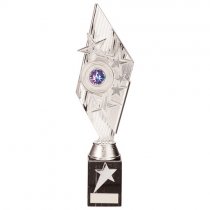 Pizzazz Plastic Trophy | Silver | 325mm | S25