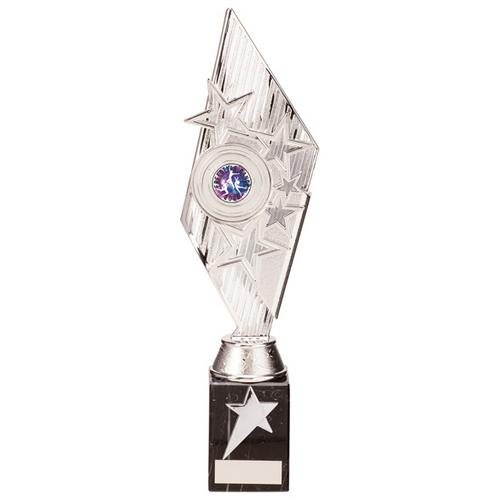 Pizzazz Plastic Trophy | Silver | 325mm | S25
