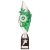 Pizzazz Plastic Trophy | Silver & Green | 325mm | S25 - TR20516D
