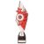 Pizzazz Plastic Trophy | Silver & Red | 300mm | E4294C - TR20519C
