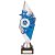 Pizzazz Plastic Trophy | Silver & Blue | 280mm | S25 - TR20521B