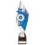 Pizzazz Plastic Trophy | Silver & Blue | 300mm | E4294C - TR20521C