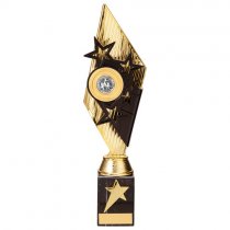 Pizzazz Plastic Trophy | Gold & Black | 325mm | G25