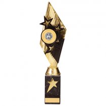 Pizzazz Plastic Trophy | Gold & Black | 350mm | G25