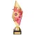 Pizzazz Plastic Trophy | Gold & Pink | 280mm | G25 - TR20530B