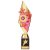 Pizzazz Plastic Trophy | Gold & Pink | 325mm | G25 - TR20530D