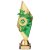 Pizzazz Plastic Trophy | Gold & Green | 270mm | G9 - TR20524A