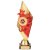 Pizzazz Plastic Trophy | Gold & Red | 270mm | G9 - TR20527A