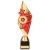 Pizzazz Plastic Trophy | Gold & Red | 300mm | E4293C - TR20527C