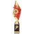 Pizzazz Plastic Trophy | Gold & Red | 350mm | G25 - TR20527E