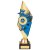 Pizzazz Plastic Trophy | Gold & Blue | 280mm | G25 - TR20529B