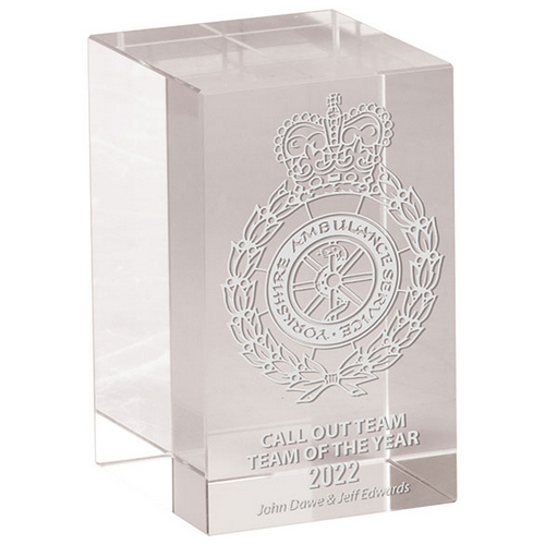 Mentor Block Crystal Trophy | 75mm | G5
