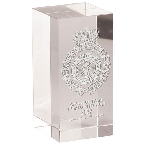 Mentor Block Crystal Trophy | 100mm | G5