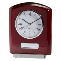 Idaho Glass & Rosewood Clock Trophy | 152mm | E15175A