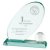 Muirfield Jade Glass Trophy | 195mm |  - CR19153B