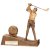 Horizon Golf Female Resin Figure Gold | 195mm | G9 - RF22199A