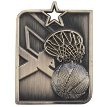 Centurion Star Basketball Medal | Gold | 53 x 40mm