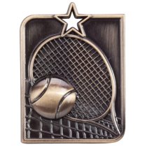 Centurion Star Tennis Medal | Gold | 53 x 40mm