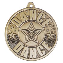 Cascade Dance Iron Medal | Antique Gold | 50mm