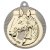 Horse Two Colour Medal | Matt Silver & Gold | 50mm - MV20G