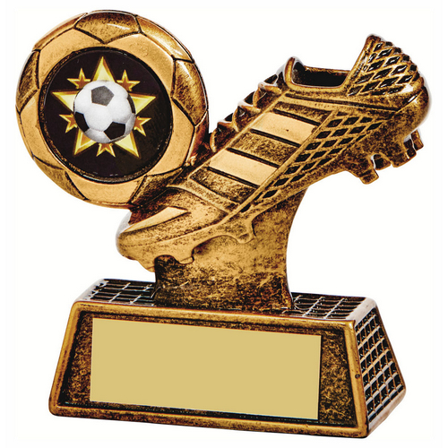 Cage Football Boot & Ball Trophy | 80mm