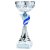 Foxie Silver & Blue Bowl Trophy | Metal Bowl | 270mm | S49 - 1637A