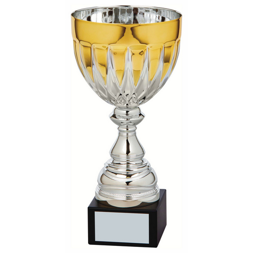 Jet Silver & Black Bowl Trophy | Metal Bowl | 295mm | S52