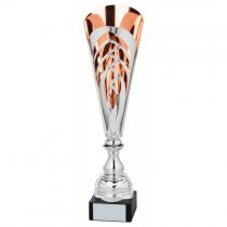Cuprum Silver & Copper Italian Sculpture Trophy | Metal Bowl | 550mm | T.3187
