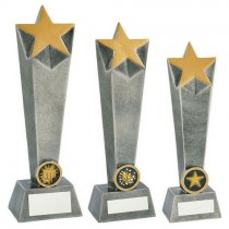 Super Star Column Trophy | Silver | 230mm | S7