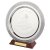 Silver Plated Salver on Wood Stand | 250mm | G50 - 309AP