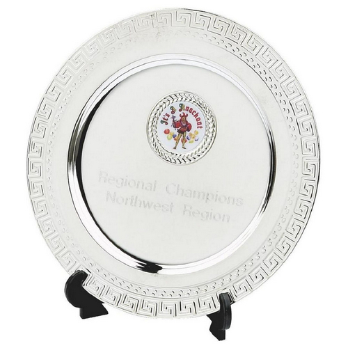 Silver Plate Salver Trophy with Stand | 150mm |