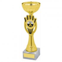 Strike Gold & Black Bowl Trophy | Metal Bowl | 215mm | G6