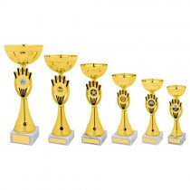 Strike Gold & Black Bowl Trophy | Metal Bowl | 255mm | G49