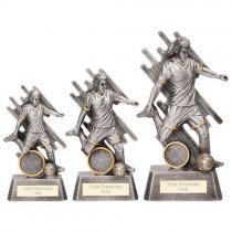 Focus Womens Football Trophy | Silver | 130mm | G24