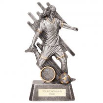 Focus Womens Football Trophy | Silver | 190mm | G25