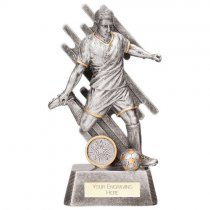 Focus Football Male Trophy Silver | 190mm | G25