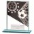 Mustang Football Jade Glass Trophy | 110mm |  - CR22205B