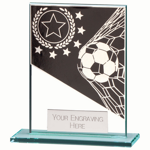 Mustang Football Jade Glass Trophy | 110mm |