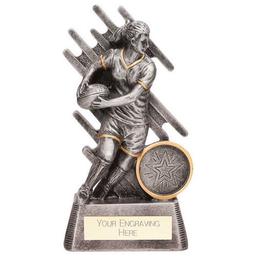 Focus Rugby Female Trophy Silver | 130mm | G24